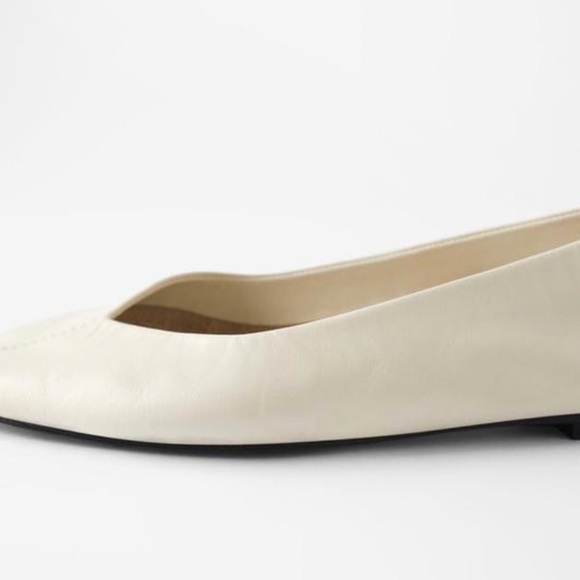 Airfit Butter Soft Cream Color Leather Ballet Flats EU 38 - Picture 11 of 12